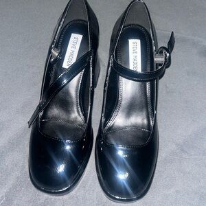 Steve Madden Mary Jane block heels, color black